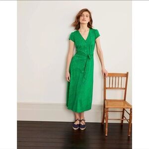 Boden Vibrant Green Midi Dress